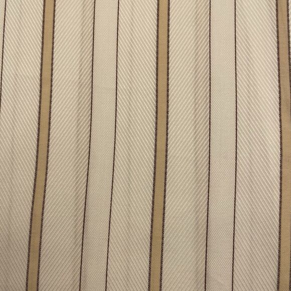 Sean John Mens Ivory Tan Striped Button Up Long Sleeve-L (16 34-35) - Picture 4 of 13